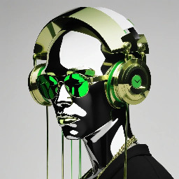 Rap, hip hop, black, white, solver, green, Music, Futurist, minimalist, brass,