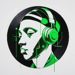 Rap, hip hop, black, white, solver, green, Music, Futurist, minimalist, brass,